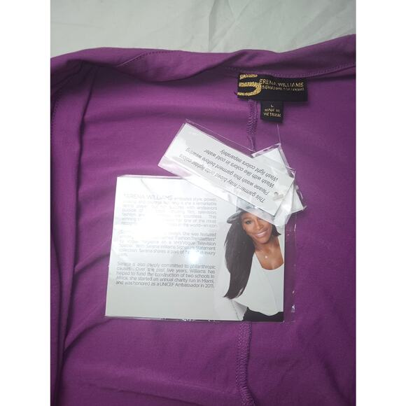 Serena Williams Signature Statement Batwing Cardigan NWT Purple Women Large Gift - Picture 3 of 5